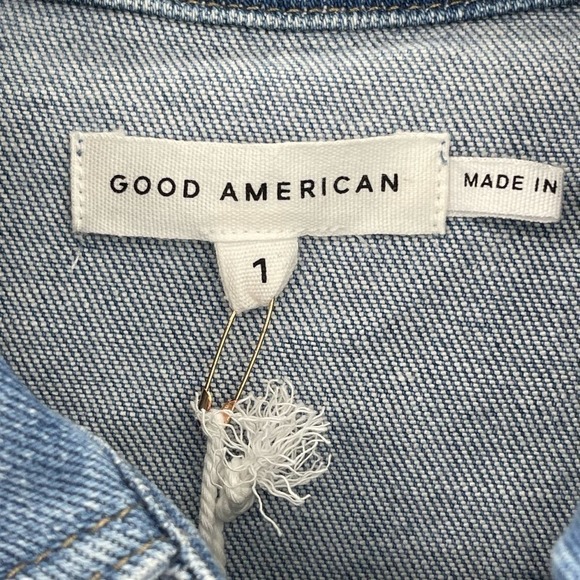 Good American Fit For Success Jumpsuit One Piece Denim Blue Size S/1 NWT - Picture 9 of 10